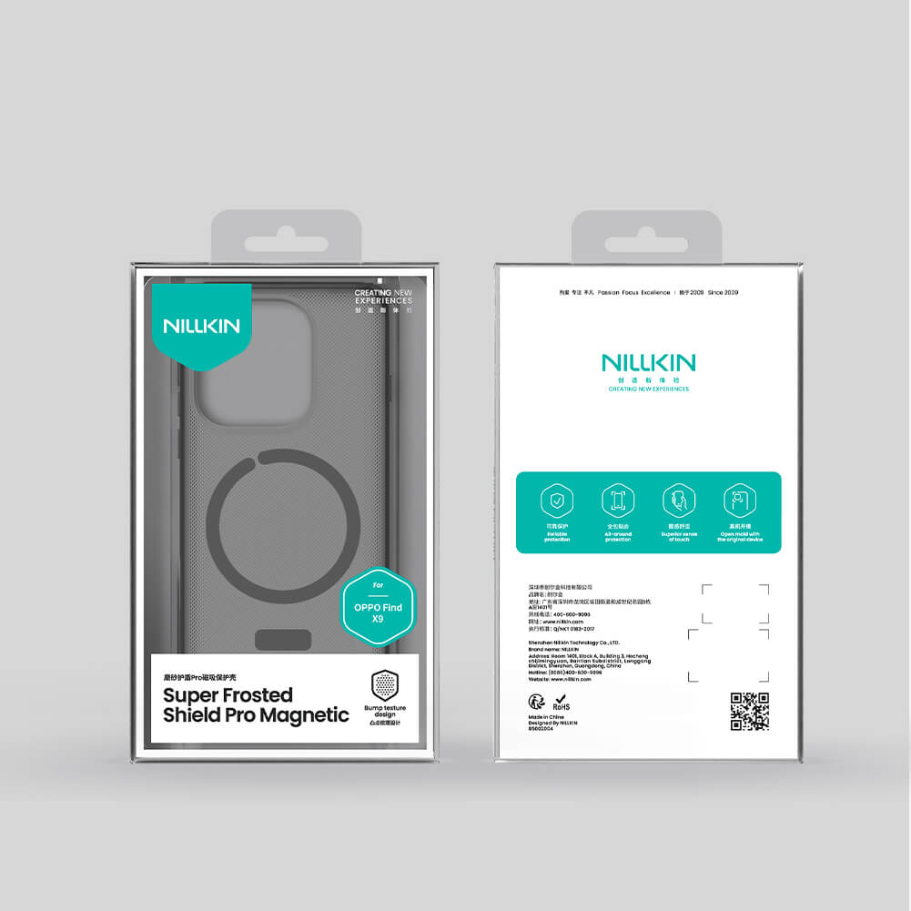 Чехол-крышка NILLKIN для Oppo Find X9 (серия Frosted shield Pro Magnetic case Clear)